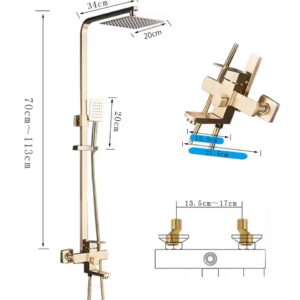 Wymiary zestawu prysznicowego