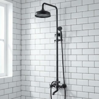 Bateria prysznicowa retro - Czarna Deszczownia